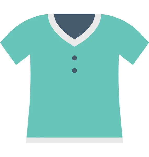 Shirt Flat Vector Ícone —  Vetores de Stock