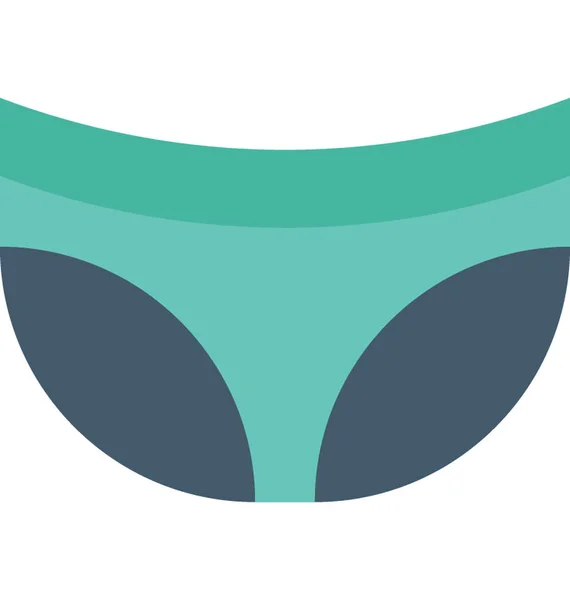 Panty Plano Vector Icono — Archivo Imágenes Vectoriales