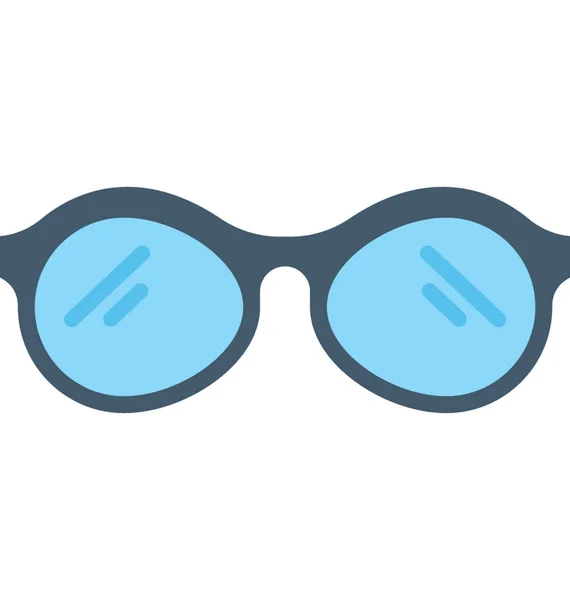 Gözlükler Düz Vektör Simgesi — Stok Vektör