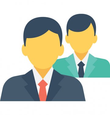 Kullanıcılar düz vektör simgesi