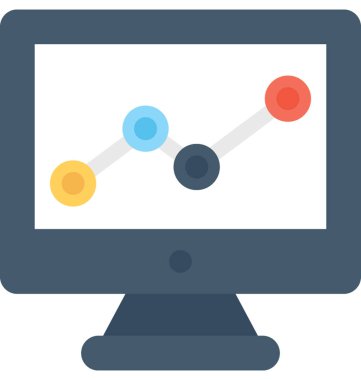 SEO grafik düz vektör simgesi