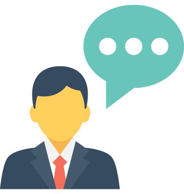 Düz vektör simge konuşmak