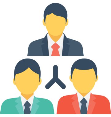 Lider düz vektör simgesi