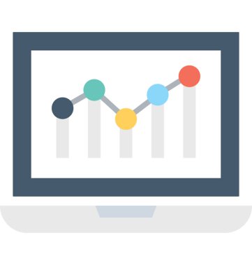 analitik düz vektör simgesi