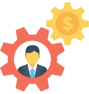 Yatırım planı düz vektör simgesi