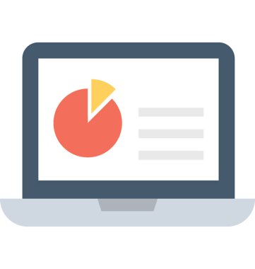 Online grafik düz vektör simgesi