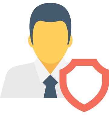 sigorta düz vektör simgesi