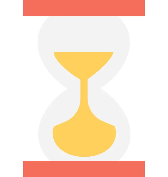 Hourglass Plat Vector Icon — Vector de stoc