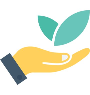 Bitki Bakımı düz vektör simgesi 