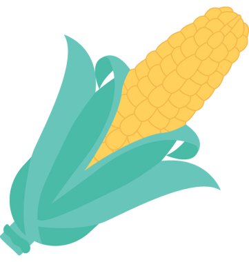 mısır düz vektör simgesi