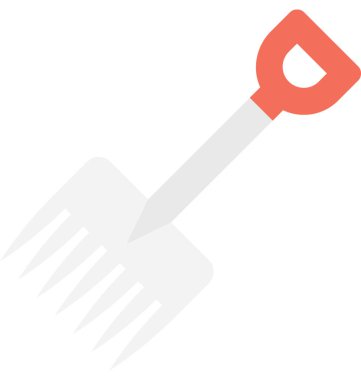 Bahçesi komisyon düz vektör simgesi