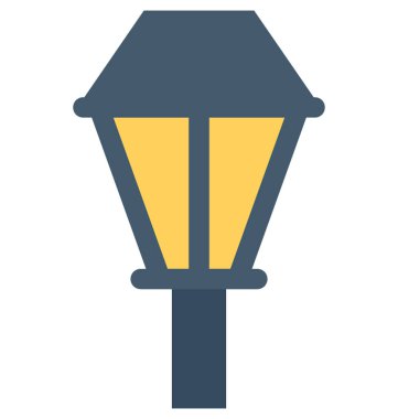 Işık düz vektör simgesi 