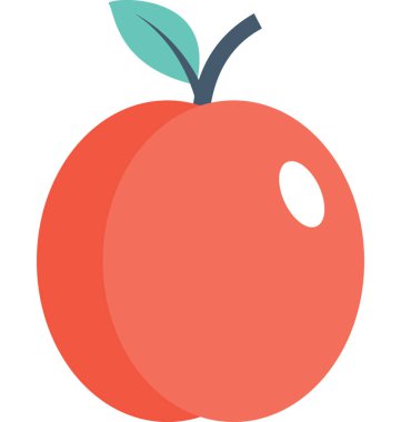 Apple Düz Vektör Simgesi