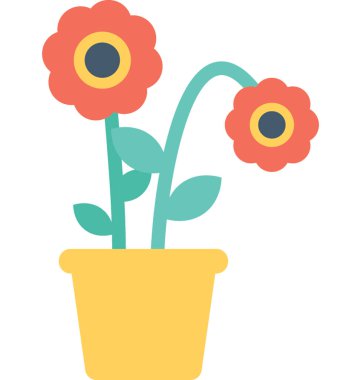 bitkisel düz vektör simgesi 