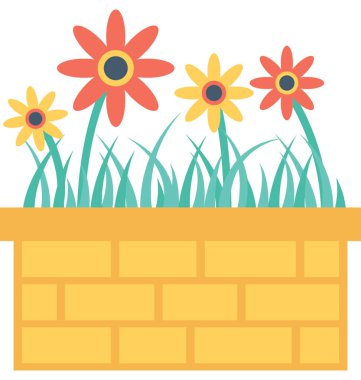 Lale tomurcukları düz vektör simgesi