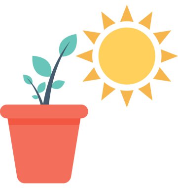 bitkisel düz vektör simgesi