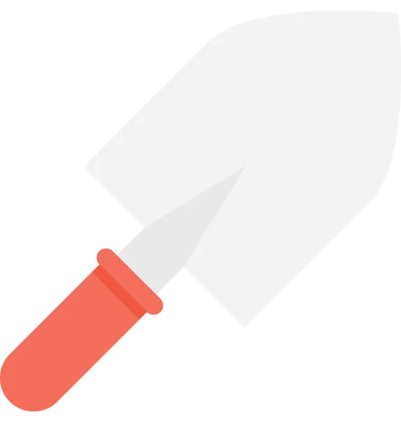 Trowel Flat Vector Icon — Stock Vector