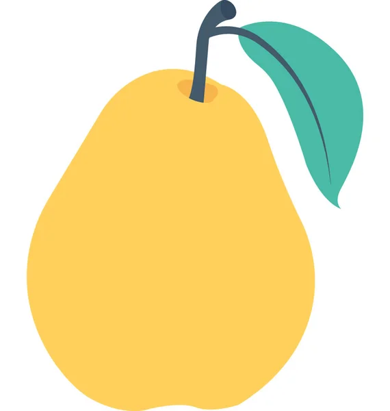 Pear Platte Vector Icon — Stockvector