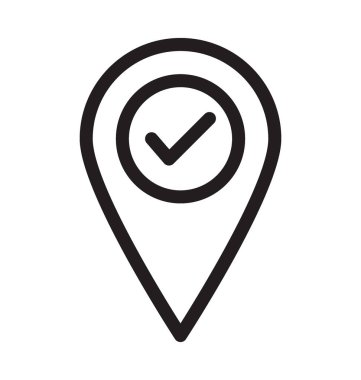 Yer satırı vektör simgesi ekleme