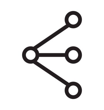 paylaşımcı satır vektörü simgesi