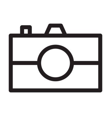 kamera hattı vektör simgesi