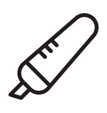 Vurgulayıcı satırı vektör simgesi