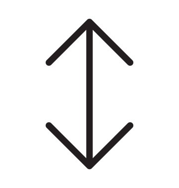 Oklar çizgi vektör simgesi