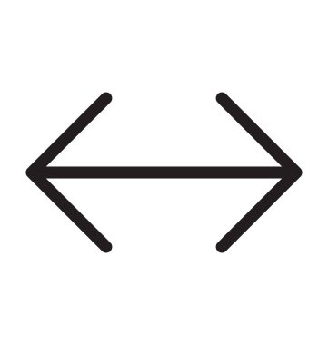 Oklar çizgi vektör simgesi