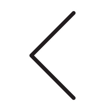 Sağ ok çizgi vektör simgesi