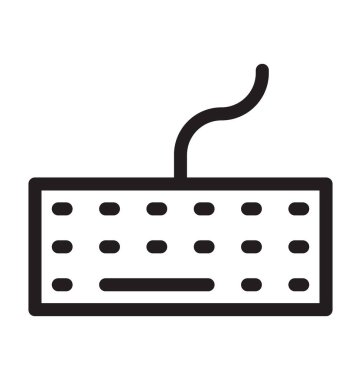 Klavye satırı vektör simgesi