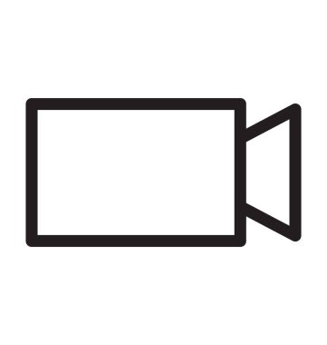 Video Kamera Hattı Vektör Simgesi