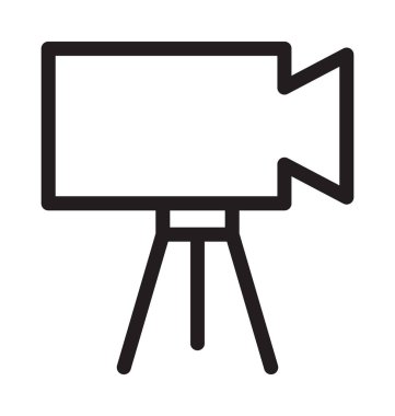 Video Kamera Hattı Vektör Simgesi