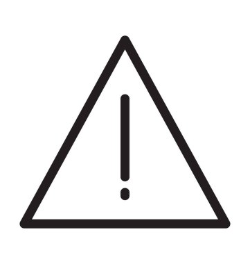 Uyarı satırı vektör simgesi