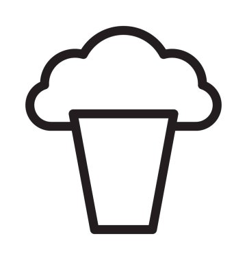 Buz koni satırı vektör simgesi