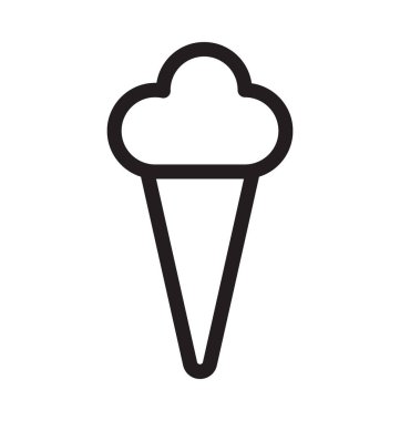 Buz koni satırı vektör simgesi