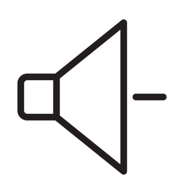 Ses hattı vektör simgesi azaltmak