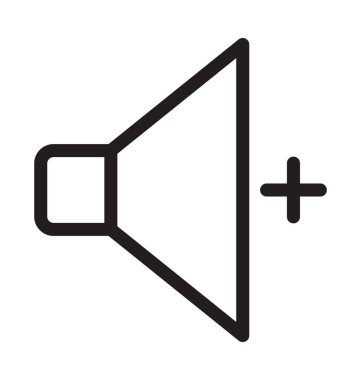 Ses hattı vektör simgesi artırmak