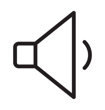 Ses hattı vektör simgesi