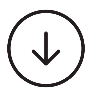 Ok çizgisi vektör simgesi