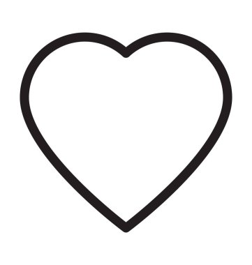 kalp çizgisi vektör simgesi