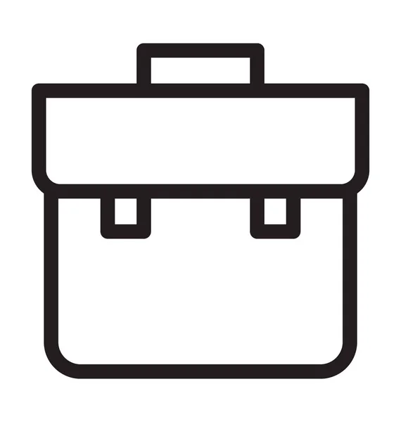 Scoala Bag Line Vector Icon — Vector de stoc