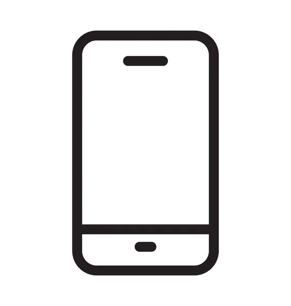 Icône Vectorielle Ligne Mobile — Image vectorielle
