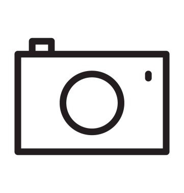 kamera hattı vektör simgesi