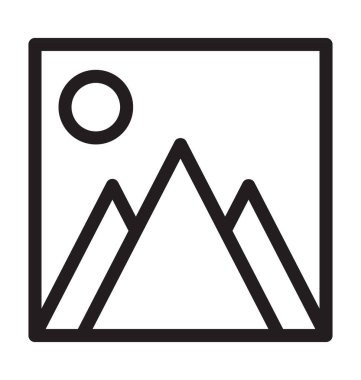 Fotoğraf satırı vektör simgesi