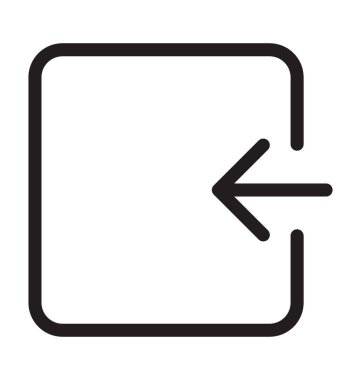 Gelen satırı vektör simgesi