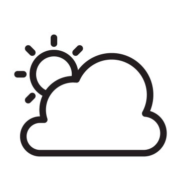 Sunrise satırı vektör simgesi