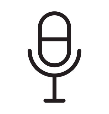 mikrofon hattı vektör simgesi