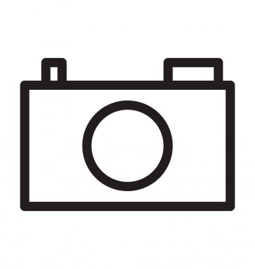 kamera hattı vektör simgesi