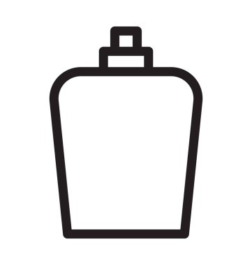 Parfüm çizgi vektör simgesi