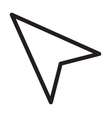 İşaretçi çizgi vektör simge